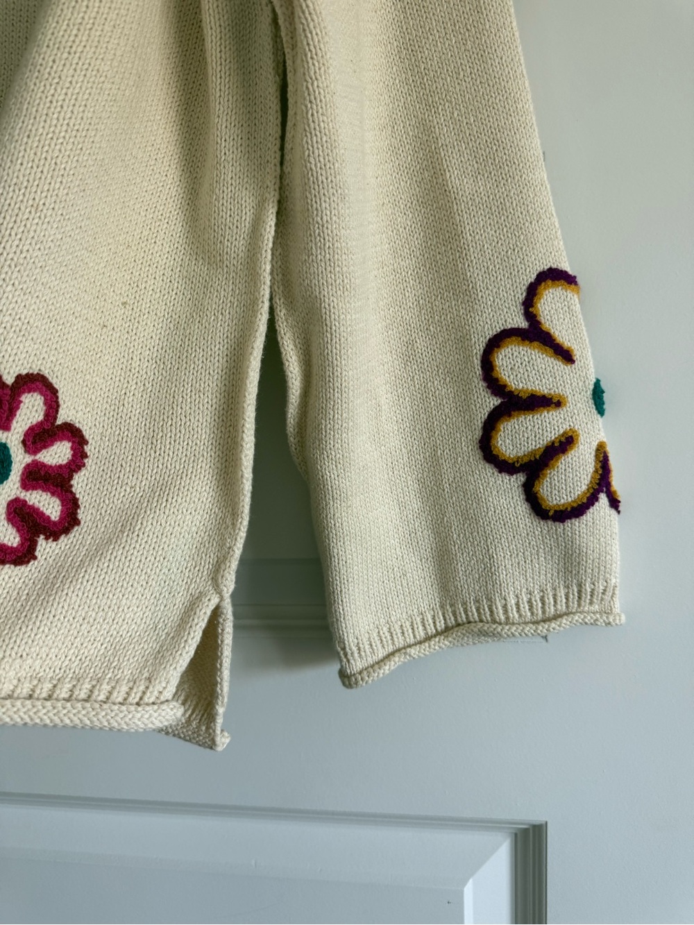 Natural Life Floral Knit Sweater Boho Cottagecore NWT M - Picture 6 of 11